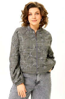 Бомбер Zlata 4469 серый