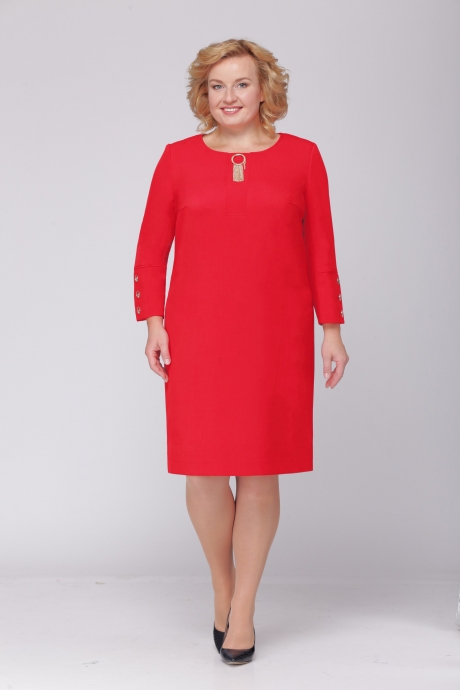 Платье Ладис Лайн 875 красный размер 52-56 #1