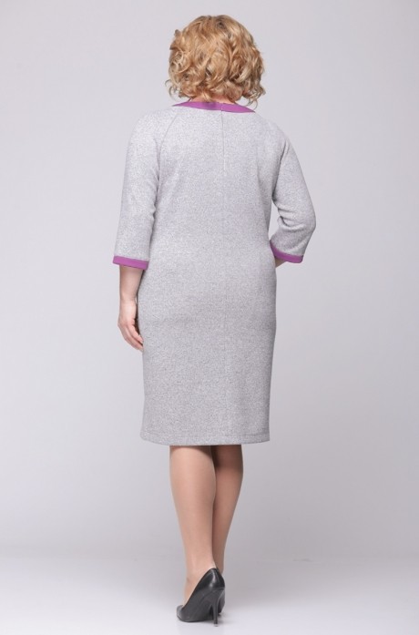 Платье Ладис Лайн 785 серый/розовый размер 52-56 #2