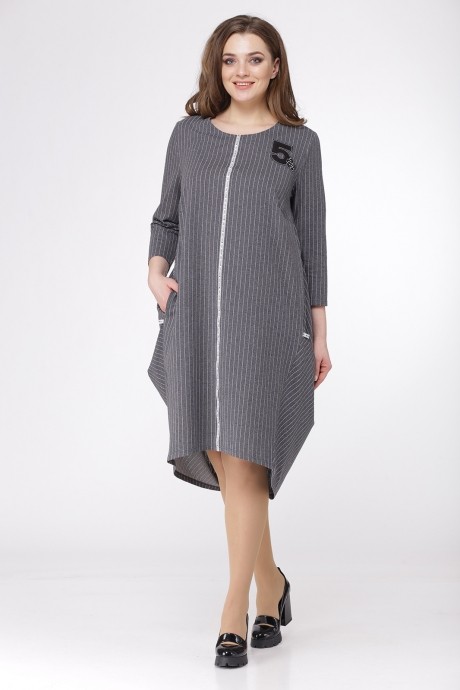 Платье Ладис Лайн 913/1 платье серый нов декор размер 58-62 #2