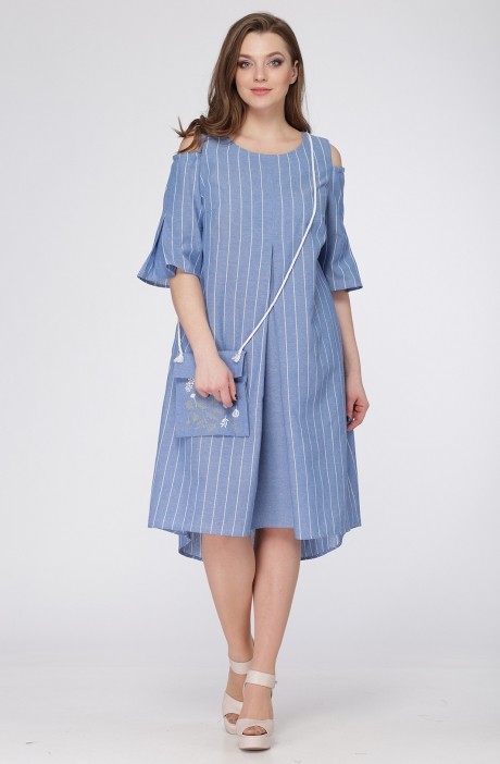 Платье Ладис Лайн 919 голубой размер 50-54 #2