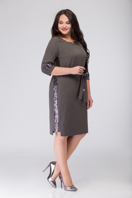 Платье Ладис Лайн 956/1 графит размер 48-52 #2