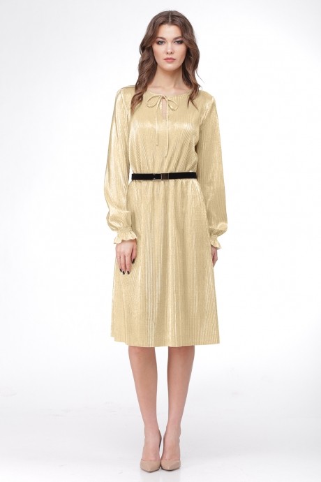 Вечернее платье Ладис Лайн 1011 золотой размер 44-48 #2
