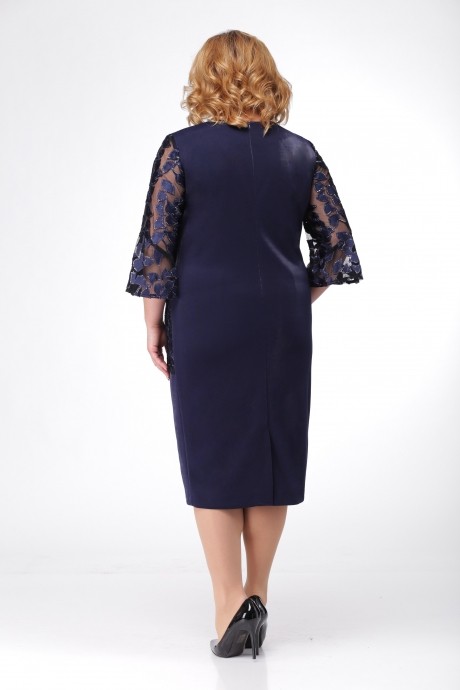 Вечернее платье Ладис Лайн 1031 синий размер 54-58 #3