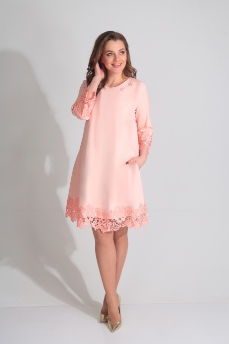 Вечернее платье Ладис Лайн 772 персик размер 48-60 #1