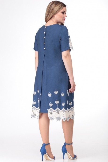 Платье Ладис Лайн 1087 темно-голубой размер 50-58 #3
