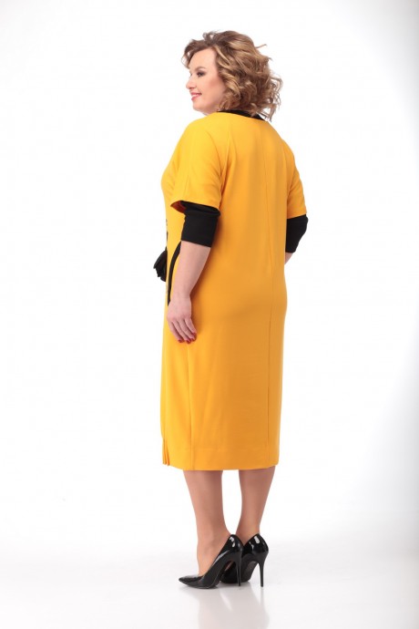 Платье Ладис Лайн 1194 горчица размер 50-60 #2