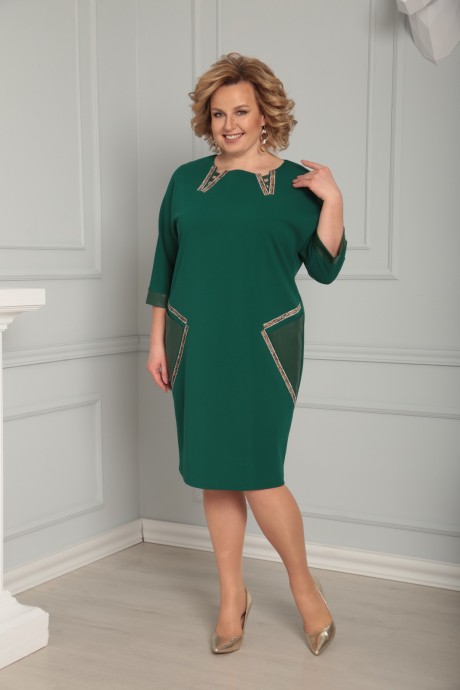 Платье Ладис Лайн 1193 зеленый размер 54-60 #1