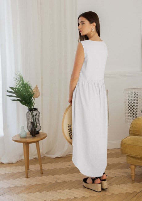 Платье Ладис Лайн 1347 белый размер 44-54 #6