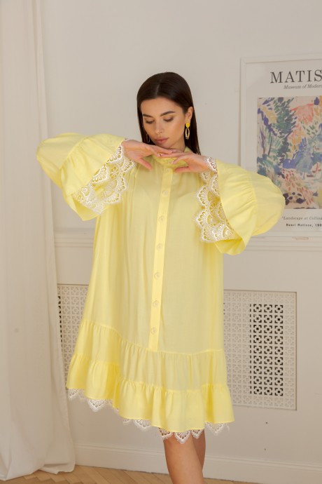 Платье Ладис Лайн 1346 жёлтый размер 44-54 #1
