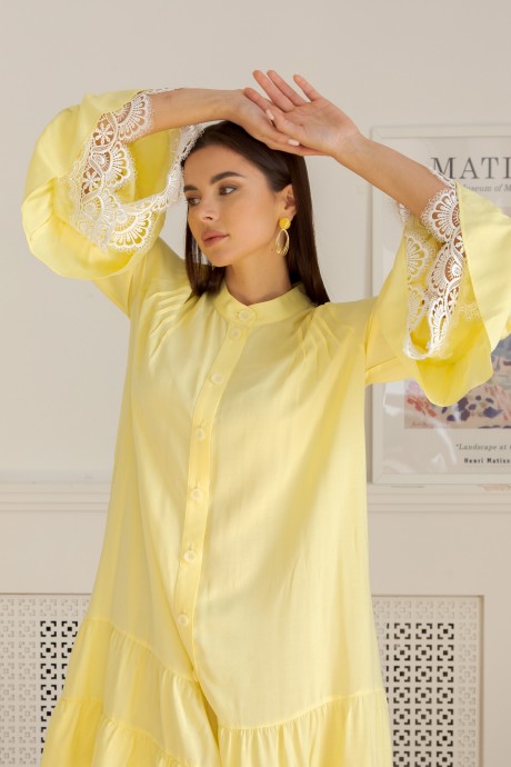Платье Ладис Лайн 1346 жёлтый размер 44-54 #2