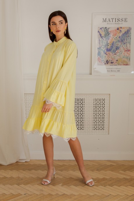 Платье Ладис Лайн 1346 жёлтый размер 44-54 #4