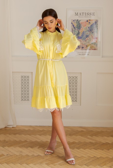 Платье Ладис Лайн 1346 жёлтый размер 44-54 #6