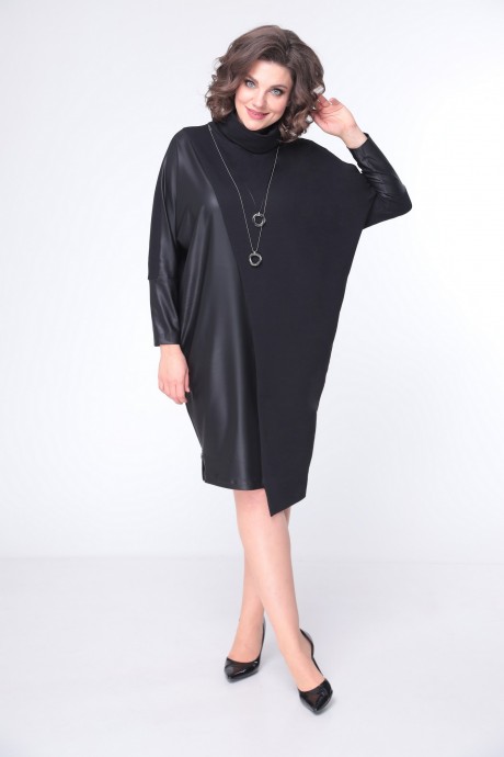 Платье Ладис Лайн 1422 черный размер 50-60 #1