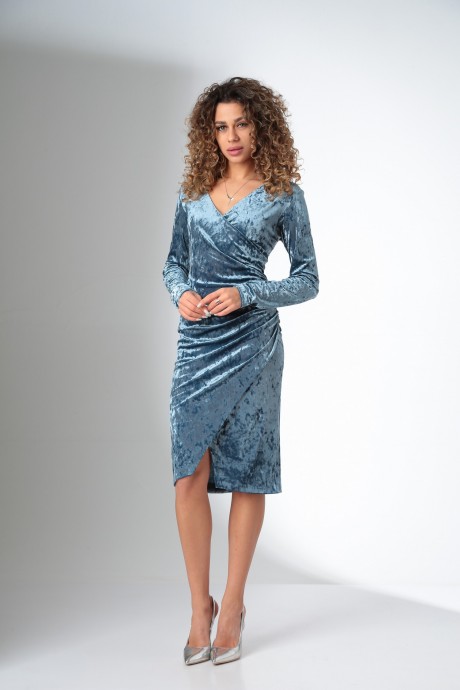 Вечернее платье Ладис Лайн В139 голубой размер 44-54 #1