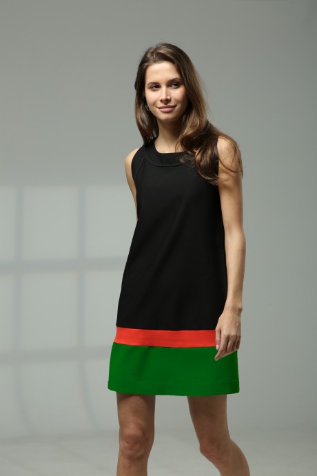 Платье Ладис Лайн В131 черный размер 44-48 #4