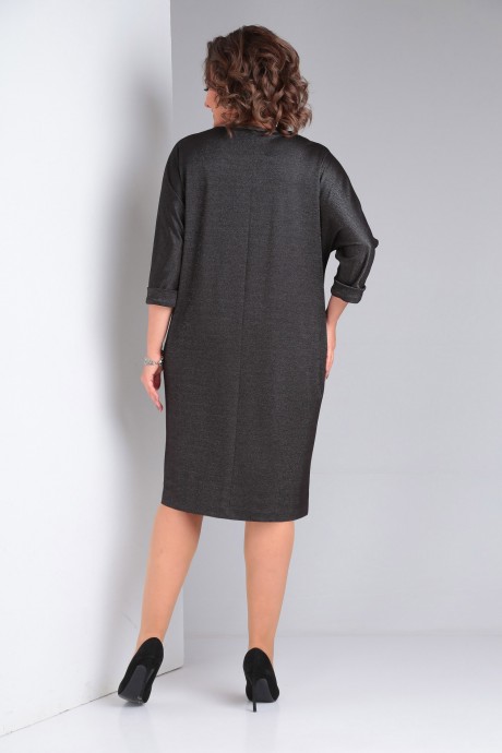 Платье Ладис Лайн 1477 мерцающий графит размер 50-58 #6