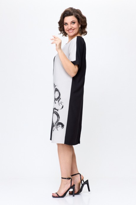Платье Ладис Лайн 1495 натуральный, черный размер 50-60 #5