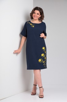 Платье Ладис Лайн 1499 темно-синий #1