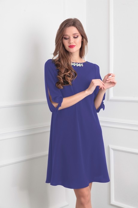 Вечернее платье TVIN 7391 сине-сиреневый размер 44-50 #1