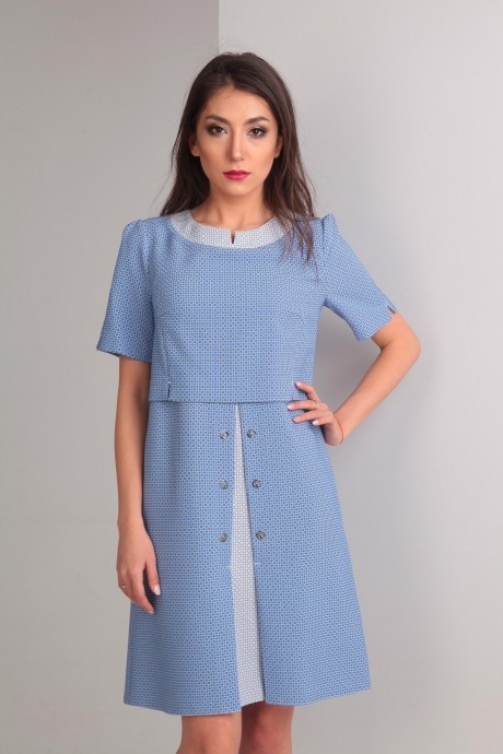 Платье TVIN 7405 голубой размер 42-50 #4