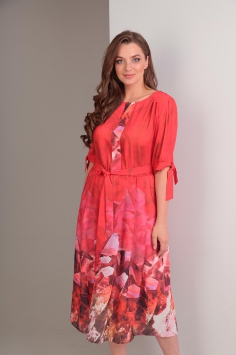 Платье TVIN 7427 красный размер 54-60 #3