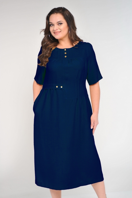 Платье TVIN 7487 т. синий размер 48-54 #1
