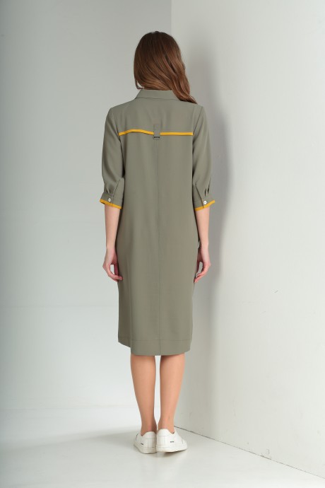 Платье TVIN 8096 пыльно-зеленый размер 46-54 #4