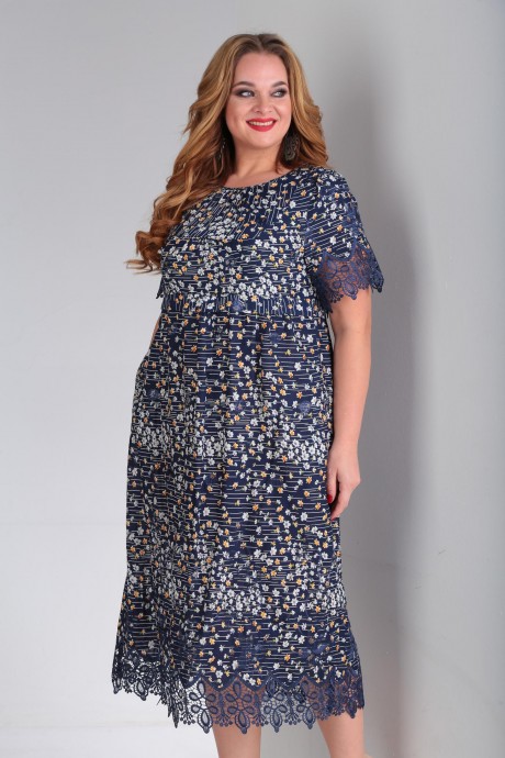 Платье TVIN 8107 синий размер 52-58 #4