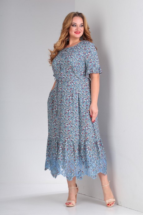 Платье TVIN 9011 голубой размер 52-56 #1
