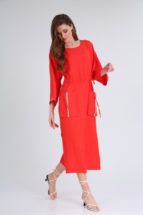 Платье TVIN 8130 красный размер 46-50 #4