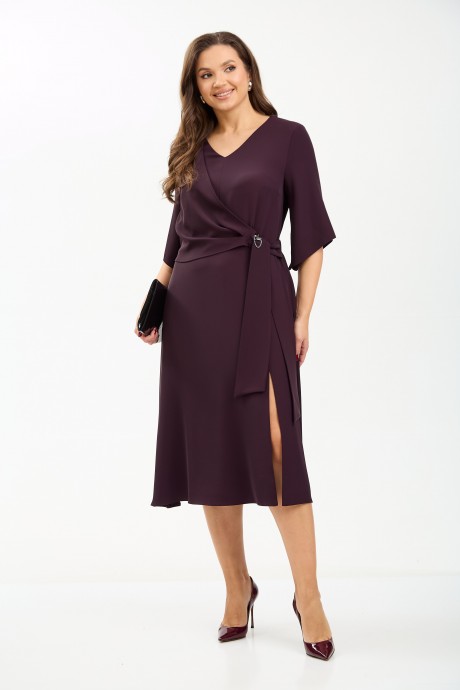 Вечернее платье TVIN 7661 баклажан размер 46-56 #2