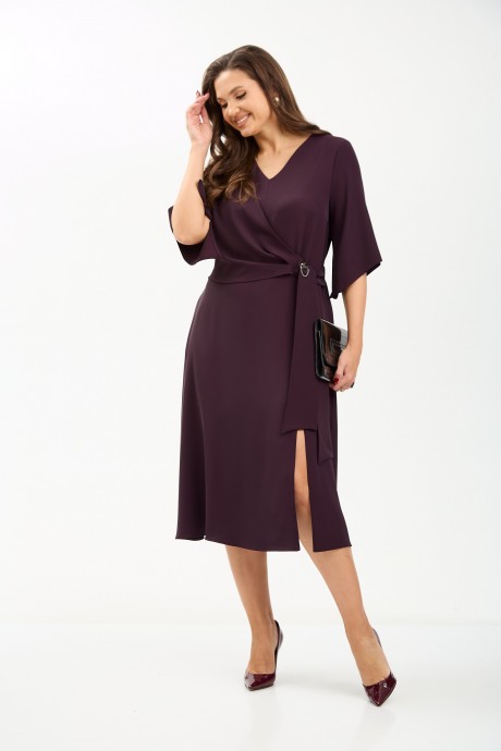 Вечернее платье TVIN 7661 баклажан размер 46-56 #3