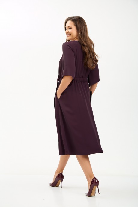 Вечернее платье TVIN 7661 баклажан размер 46-56 #5
