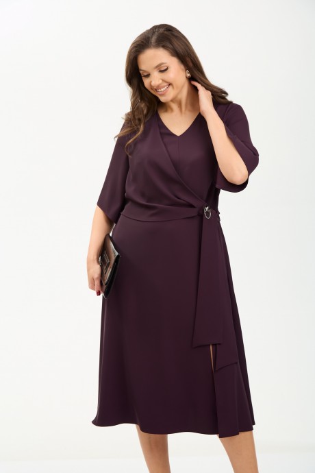 Вечернее платье TVIN 7661 баклажан размер 46-56 #9