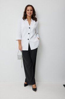 Брючный костюм TVIN 7895 двойка белый+черный