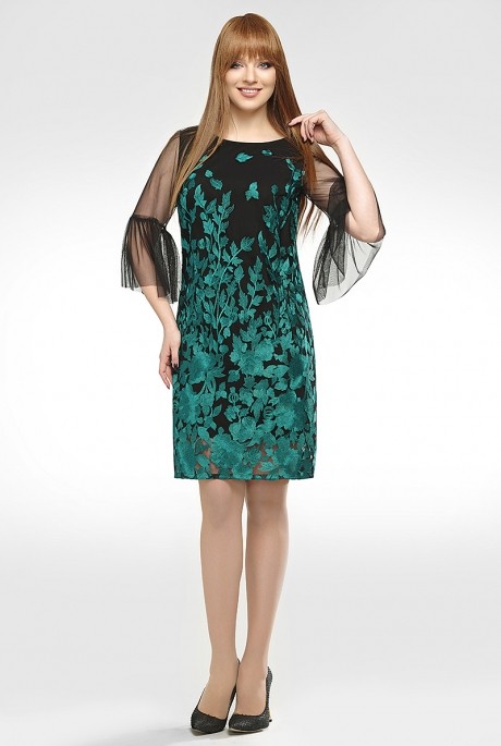 Вечернее платье DilanaVIP 1154 зеленый размер 48-52 #1
