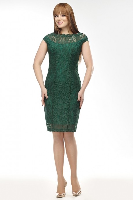 Вечернее платье DilanaVIP 1060 зелёный размер 46-50 #1