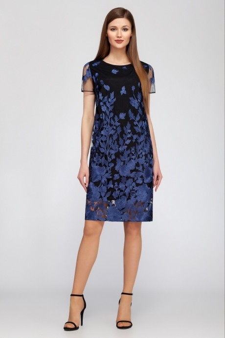 Вечернее платье DilanaVIP 1195 синий размер 48-54 #1