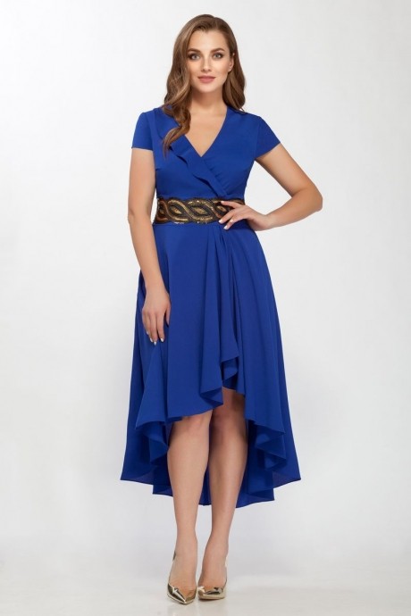 Вечернее платье DilanaVIP 1196 синий размер 48-52 #1