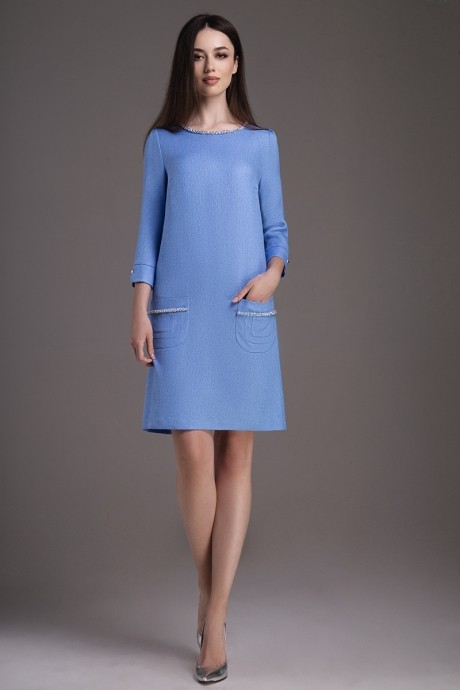 Платье DilanaVIP 1218 синий размер 42-46 #1