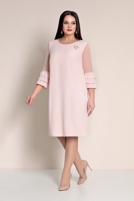 Вечернее платье Ольга Стиль С468 розовый размер 50-54 #1