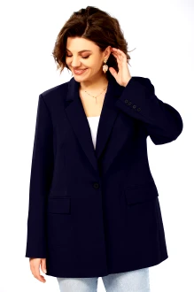 Жакет (пиджак) Ольга Стиль С986 темно-синий