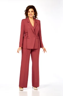Брючный костюм Ольга Стиль С998 коралловый