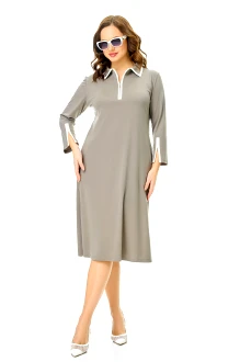 Платье Ольга Стиль С971 олива