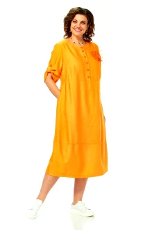 Платье Ольга Стиль С1014 оранжевый