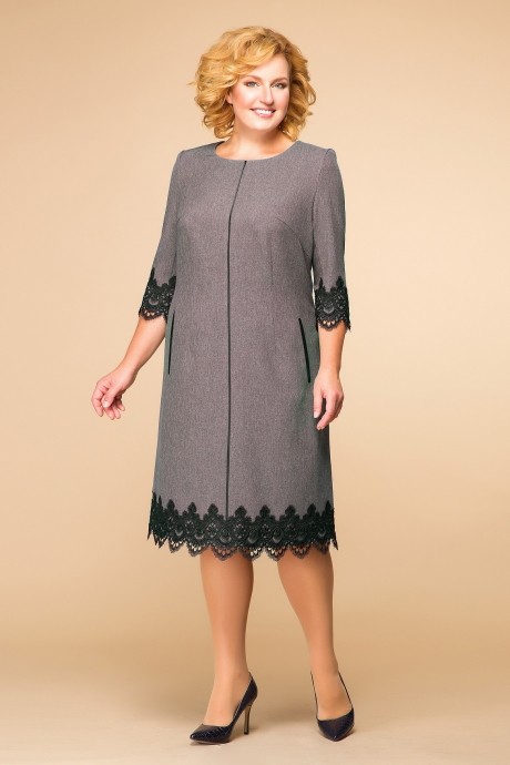 Платье Romanovich Style 1-1284 коричневый размер 50-64 #1