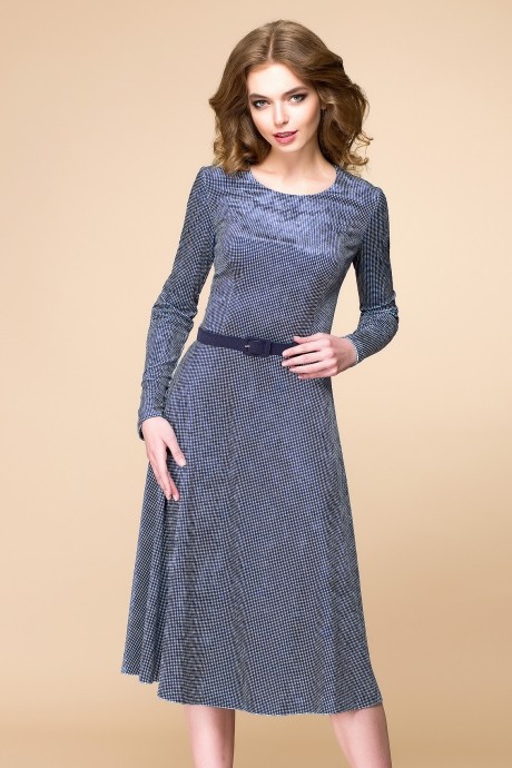 Платье Romanovich Style 1-1564 синий в горох размер 46-50 #1