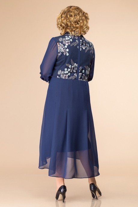 Вечернее платье Romanovich Style 3-1490 синее кружево размер 56-60 #3