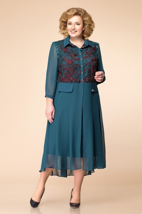 Вечернее платье Romanovich Style 3-1490 бирюза размер 56-60 #1